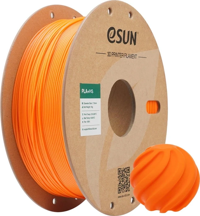 eSUN PLA+HS, Coral Orange, Spule, 1.75mm, 1.00kg
