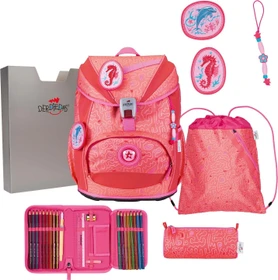 DerDieDas ErgoFlex Light Exklusiv Superflash Coral Reef Schultaschen-Set, 5-tlg.