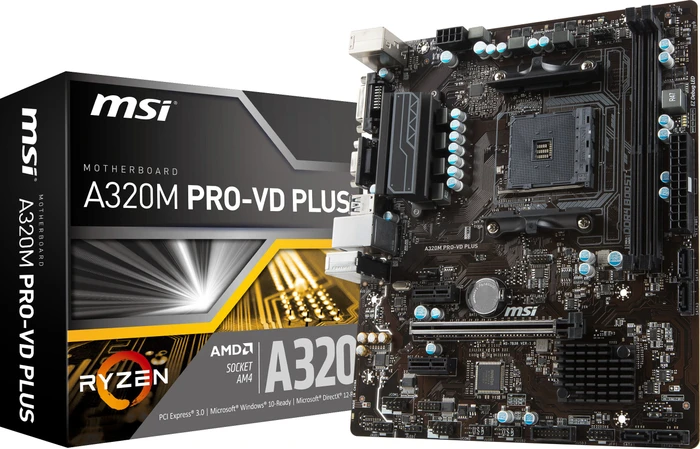 MSI A320M Pro-VD Plus (AMD AM4)