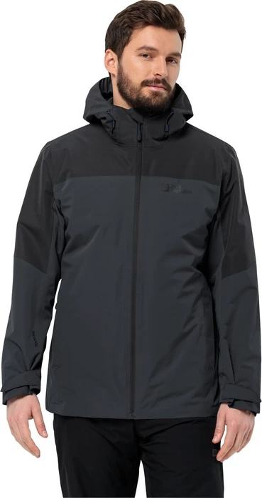 Jack Wolfskin Glaabach 3in1 Funktionsjacke schwarz (Herren)