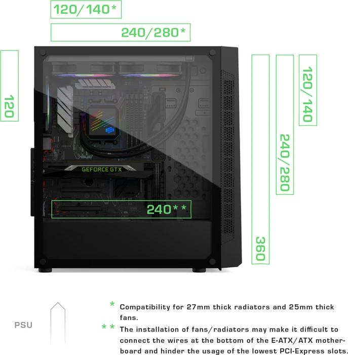 Endorfy SilentiumPC Armis AR6Q Evo TG ARGB, Glasfenster