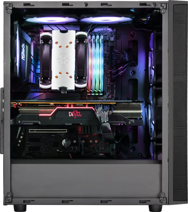 SilverStone Fara R1 Pro, schwarz, Glasfenster