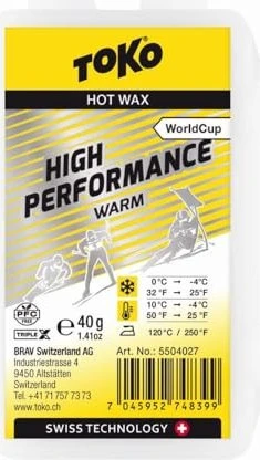 Toko High Performance Hot Wax Gleitwax Warm 40g Wachs