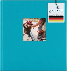 Goldbuch Buch Fotoalbum Bella Vista 30x31 weiße Seiten türkis