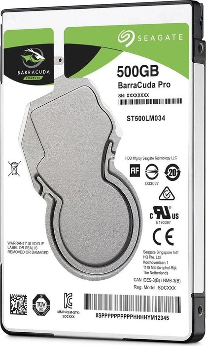 Seagate BarraCuda Pro Compute 500GB, 512e / 2.5" / SATA 6Gb/s