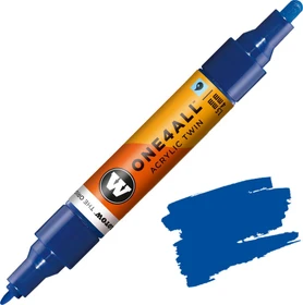 Molotow ONE4ALL Twin 1.5/4mm Acrylmarker echtblau