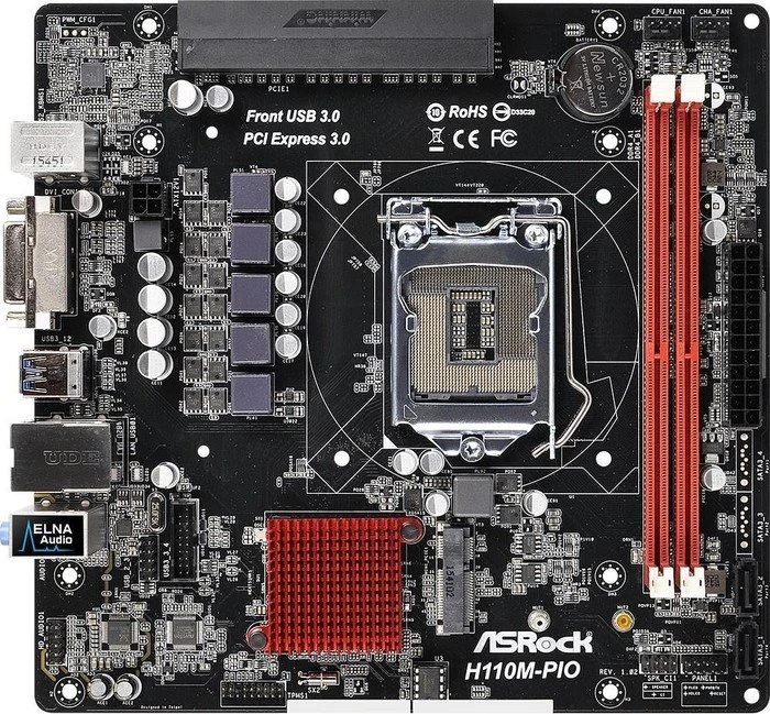 ASRock H110M-PIO (Intel 1151)