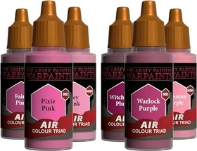 Army Painter Warpaints Air Triad Magenta + Pink Farbset, 6-tlg.