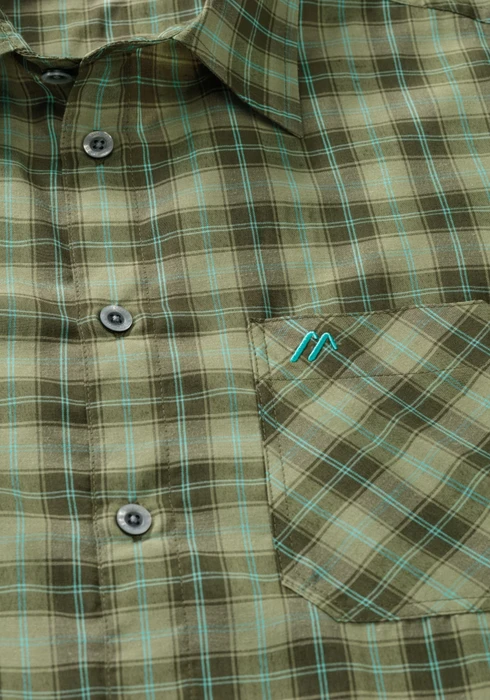 Maier Sports Mauro Hemd kurzarm green blue (Herren)