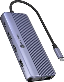 RaidSonic Icy Box IB-DK4062-CPD Travel Dock 12-in-1, USB-C 3.0 [Stecker] (61190)