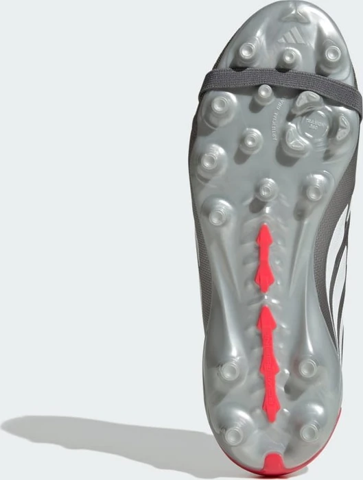 adidas Predator League Fold-Over Tongue AG iron metallic/zero metalic/lucid red (Junior)