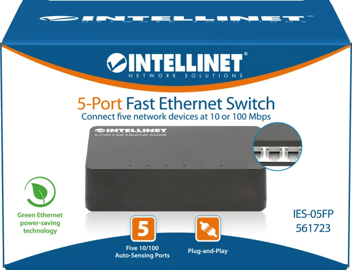 Intellinet Desktop Switch, 5x RJ-45