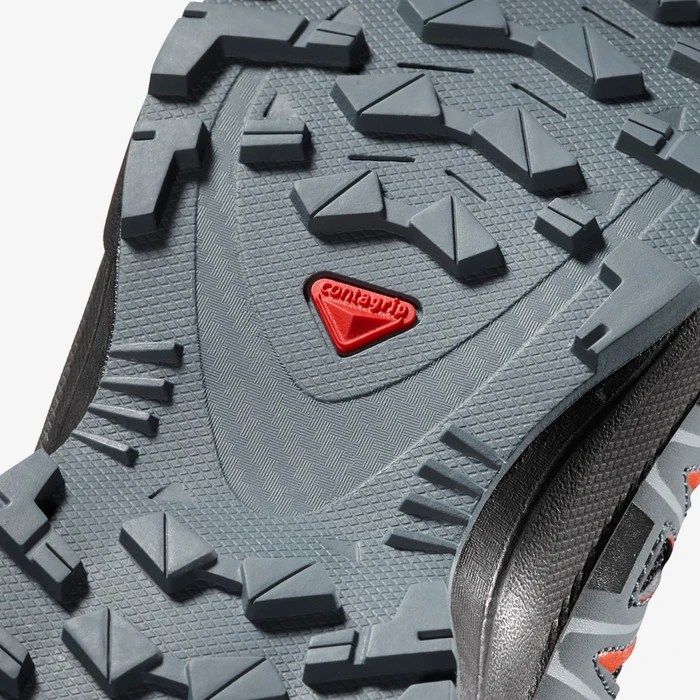 Salomon XA Pro 3D Mid CS WP J black/stormy weather/cherry tomato (Junior)