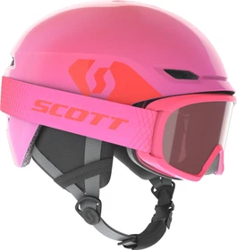 Scott Keeper 2 + Jr. Witty Brille Combo Helm high viz pink (Junior)