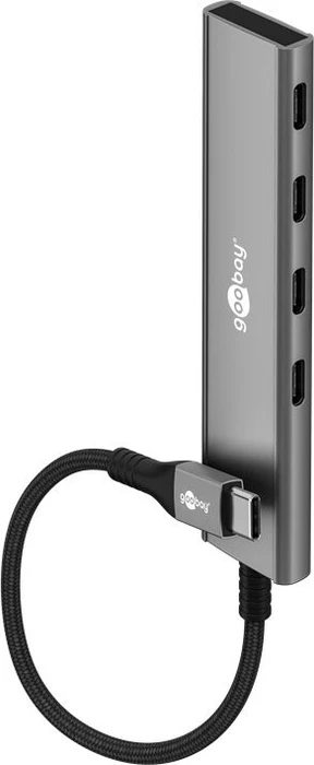 Wentronic goobay Slim 4-Port USB-Hub, 4x USB-C 3.0, USB-C 3.0 [Stecker]