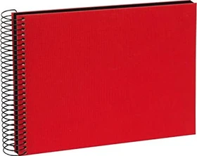 Goldbuch Spiralbalbum Bella Vista 24x17 schwarze Seiten rot