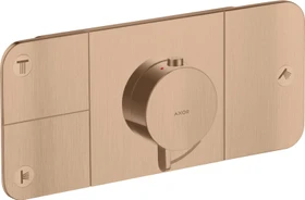 Hansgrohe Axor One Thermostat mit 3 Ventilen brushed red gold
