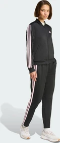 adidas Essentials 3-Streifen Trainingsanzug black/clear pink (Damen)