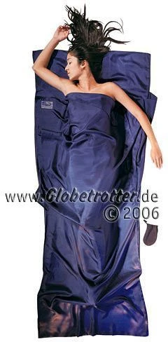 Cocoon TravelSheet Seide Innenschlafsack rhino/cornflower