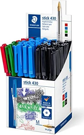 Staedtler Stick 430 Kugelschreiber sortiert, 50er-Pack