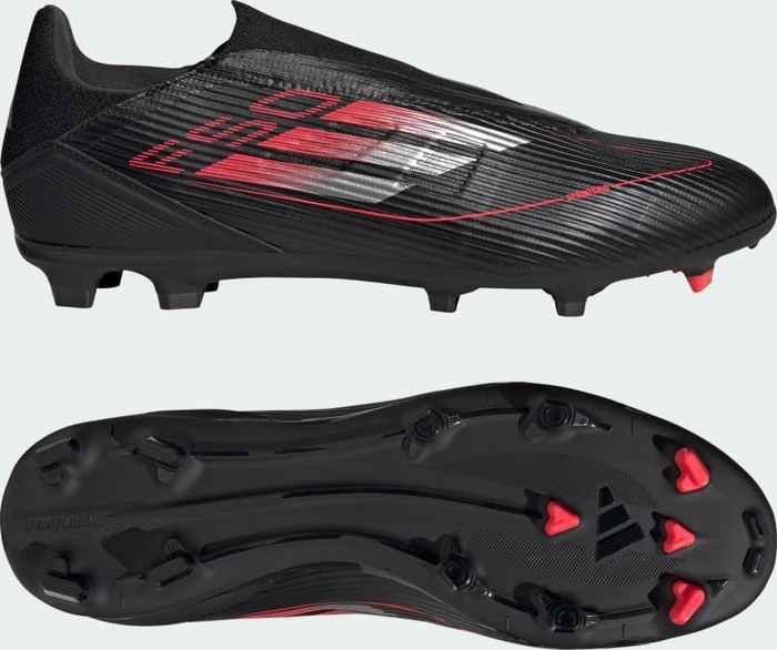 adidas F50 League Laceless FG/MG core black/iron metallic/lucid red