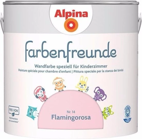 Alpina Farben Farbenfreunde Nr. 14 innen flamingorosa, 2.5l