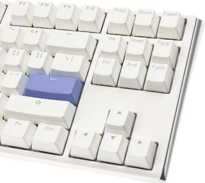 Ducky One 3 TKL PBT, LEDs RGB, Pure White, MX SPEED RGB Silver, USB, US