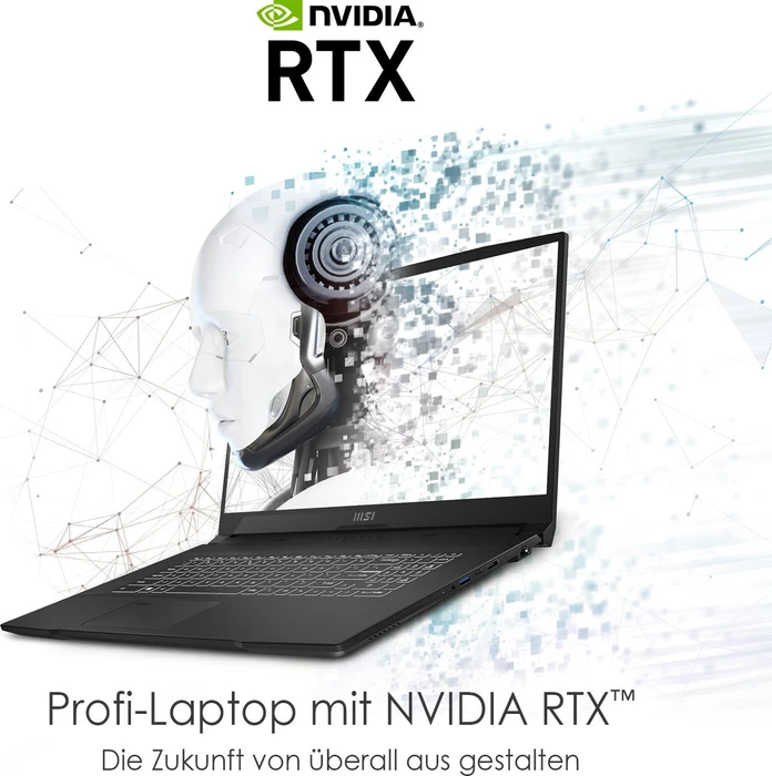 MSI CreatorPro M17 A12UJS-206, Core Black, Core i7-12700H, 32GB RAM, 1TB SSD, RTX A2000, DE