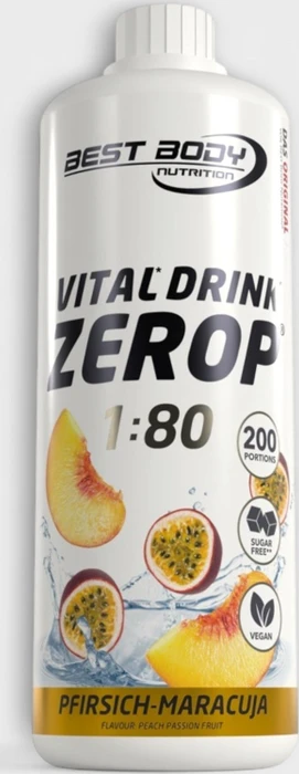 Best Body Nutrition Vital Drink Zerop Pfirsich/Maracuja 1l