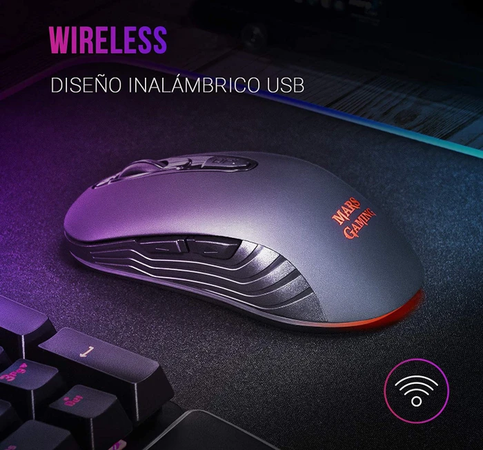 Mars Gaming MMW2 Wireless schwarz, USB