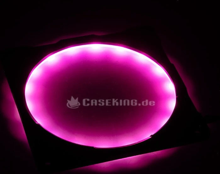 Phanteks Halos Lux Digital RGB LED 120mm Rahmen, Aluminium schwarz