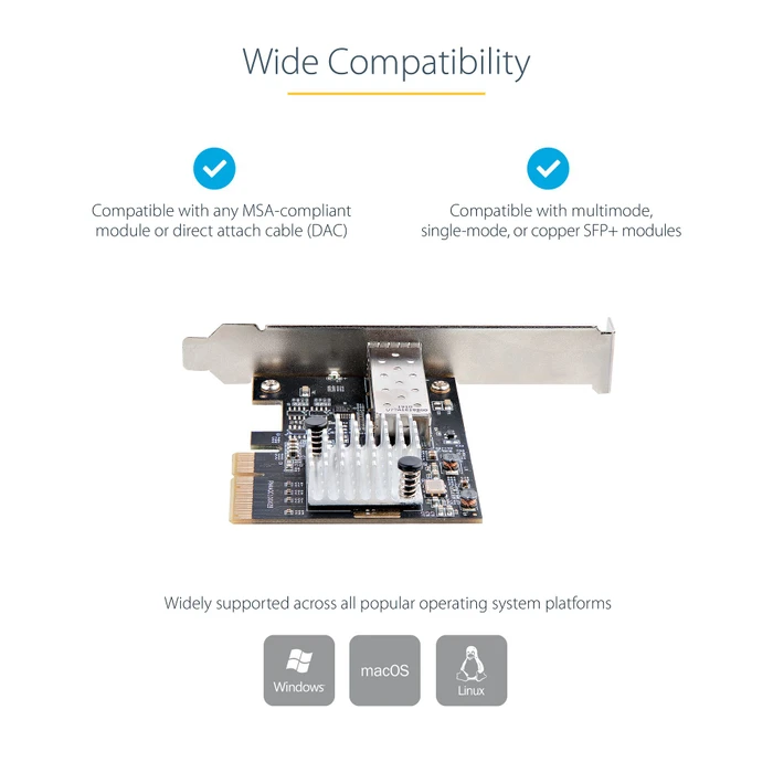 StarTech LAN-Adapter, SFP+, PCIe 3.0 x4