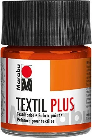 Marabu Plus Textilfarbe, rotorange, 50ml