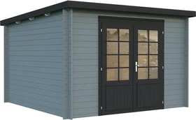 Palmako Ella 8.7m² Gartenhaus hellgrau/anthrazit