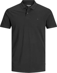 Jack & Jones Einfarbig Poloshirt kurzarm schwarz (Herren)