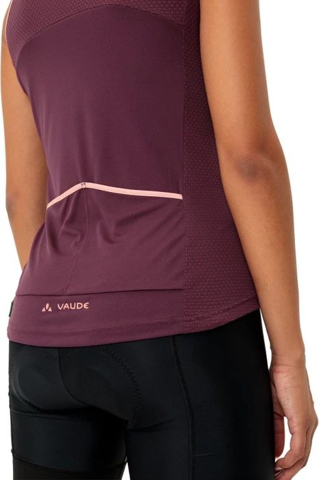 Vaude Posta FZ Trikot ärmellos cassis uni (Damen)