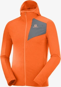 Salomon Essential Lightwarm Hooded Jacke rot/orange (Herren)