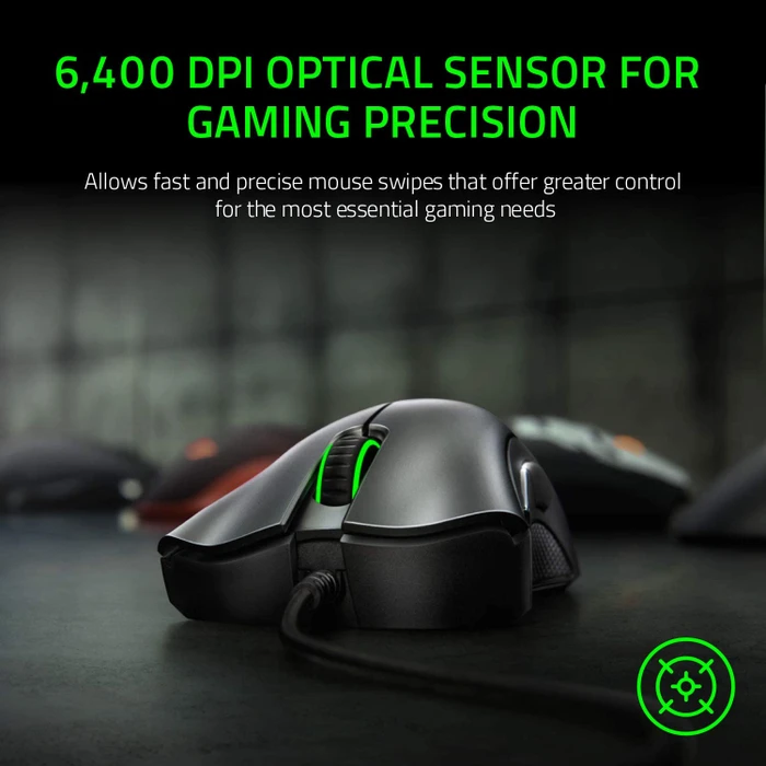 Razer DeathAdder Essential 2021, schwarz, USB