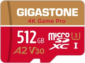 Gigastone 4K Game Pro R160/W100 512GB Kit, UHS-I U3, A2, Class 10