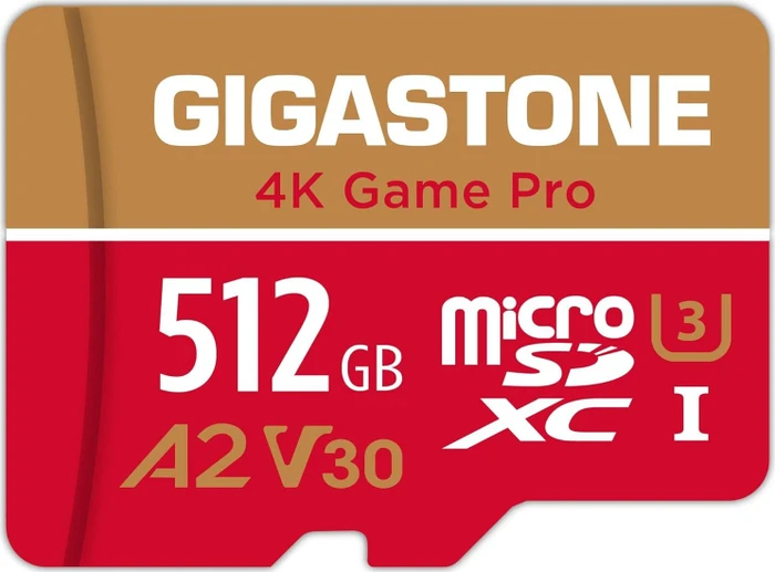 Gigastone 4K Game Pro R160/W100 512GB Kit, UHS-I U3, A2, Class 10