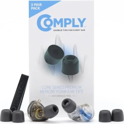 Comply T-500 S/M/L schwarz, 3 Paar