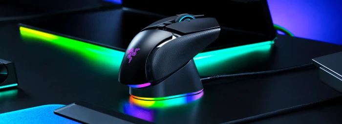 Razer Mouse Dock V2 Pro + Wireless Charging Puck V2, Maus-Ladestation, schwarz