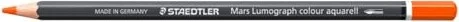 Staedtler Mars Lumograph colour aquarell 104 Aquarellstift orange, Kartonetui, 6er-Pack