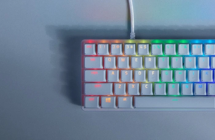 Razer Huntsman Mini, Mercury White, Razer Linear Optical RED, USB, US