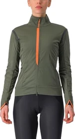 Castelli Alpha Ultimate Insulated Fahrradjacke military green/melon (Damen)