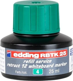 edding RBTK25 retract 12 Whiteboardmarker Tintenflasche grün, 25ml