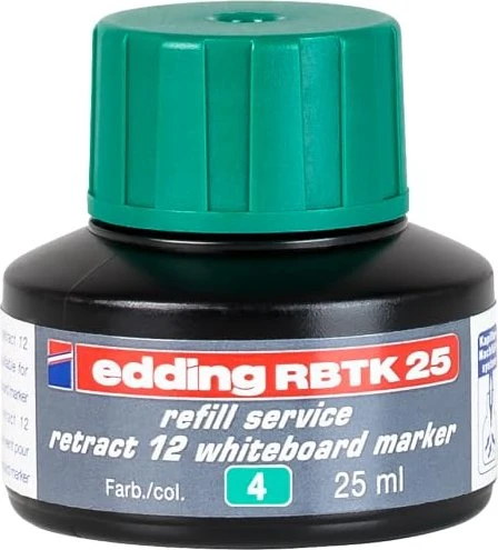 edding RBTK25 retract 12 Whiteboardmarker Tintenflasche grün, 25ml