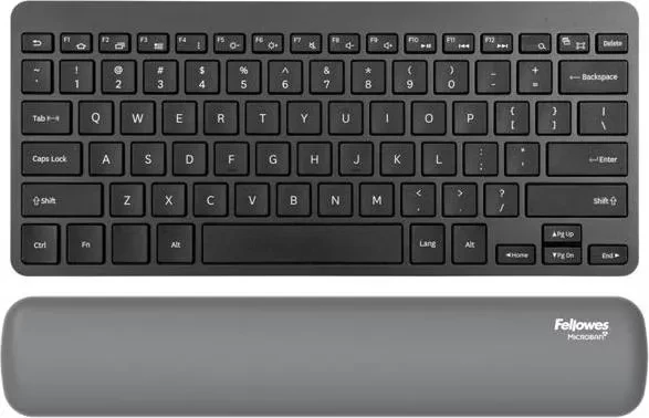 Fellowes Breyta Compact Keyboard (TKL) Wrist Rest, Handballenauflage (Tastatur), grau