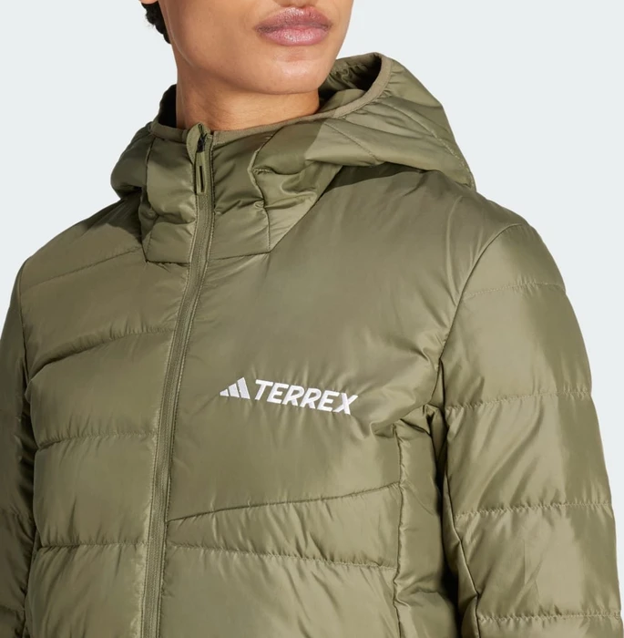 adidas Terrex Multi Light Hooded Daunen Jacke olive strata (Damen)