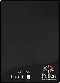 Clairefontaine Pollen Universalpapier schwarz, A4, 120g/m², 50 Blatt